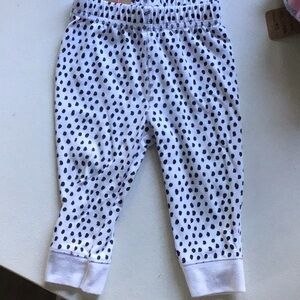 Disney Baby Basics Black and White Polka Dot Outfit